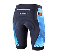 NICEWIN Biker Shorts for Women Padded Cycling Tights High Waist Riding Short Leggings Blue