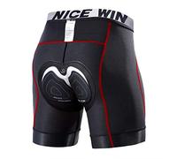 NICEWIN Men’s Cycling Underwear 3D Padded Compression Shorts MTB Bike Bicycle Motorcycle Red