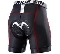 NICEWIN Men’s Cycling Underwear 3D Padded Compression Shorts MTB Bike Bicycle Motorcycle Red