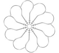 NICEXMAS 10pcs Adjustable Metal Mannequin Body Hooks for Clothing Racks | Silver Iron Finish, Replacement-ready Design, Boutique Display Use, Coats and Garment Racks