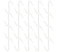 NICEXMAS 300pcs Metal S Ornament Hooks for Holiday Decorations | Mini S-hook Design, Smooth Burr-free Finish, Blends with Decor, for Ceiling Points, Parties, Living Rooms and Crafts