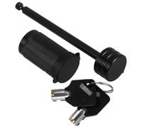 NICEXMAS Trailer Hitch Pin Lock 1/4 Inch Zinc Alloy for Couplers | Black Finish, Simple Setup, Universal Fit for Most Trailers, Parking Protection and Towing Security