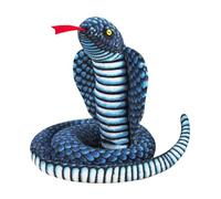 NICEYEA 110cm Giant Snake Stuffed Animal Plush Toy Long Fake Snake Cobra Cuddly Plush Animals Toy Halloween Prank Decor for for Kids Girls Boys