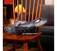 NICEYEA 170CM Snake Stuffed Animal Plush Toy Large Lifelike Realistic Cobra Fake Snake Soft Stuffed Dolls Pillow Halloween Prank Props Birthday Gifts for Girls Boys