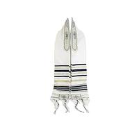 NICEYEA 185 * 54 cm Tallit Prayer Shawl Lord’s Name Spelled on 4 Corners The Messiah Tallit Messianic Shawl