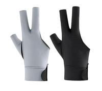 NICEYEA 3-Finger Breathable Billiard Pool Gloves (2 PCS), Snooker Cue Sport Glove Popular Sizes for Men & Women, Fits on Left or Right Hand (Right)