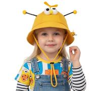 NICEYEA Funny Propeller Hat Bucket Hats with Cute Details Decor Sun Protection Hat Wide Brim Outdoor Beach Hats for 4-6Y Boys Girls (A)