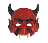 NICEYEA Halloween Horror Mask - Lich King Medusa Skeleton Cat Red Devil Horror Half Mask - Foam Material Realistic Adult Great for Cosplay, Halloween, Carnival