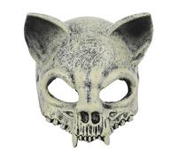 NICEYEA Halloween Horror Mask - Lich King Medusa Skeleton Cat Red Devil Horror Half Mask - Foam Material Realistic Adult Great for Cosplay, Halloween, Carnival