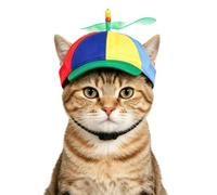 NICEYEA Pet Propeller Hat Pet Sun Protection Hat Cats and Dogs Baseball Cap Smaller Dogs and Cats Headwear Baseball Cap with Ear Holes Suitable for Outdoor Photo Accessories