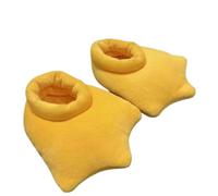 NICEYEA Plush Home Slippers Novelty Animal Slippers Duck Paw Shoes Fluffy House Slippers Halloween Christmas Cosplay Costume (Yellow, UK Footwear Size System, Adult, Women, Alpha, Medium, One Size)