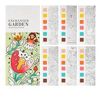 NICEYEA Watercolor Painting Book with Paint Brush Cute Drawing Doodle Coloring Books Magic Water Coloring Paper Set for Kids and Adults