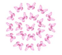 NiceYnn 20pcs Mini Lace Butterfly Hair Clips for Girls, Small Double Layered Butterfly Crocodile Clips, Realistic Colorful Moving Wings Alligator Clips Cute Tiny Hair Accessories for Women E