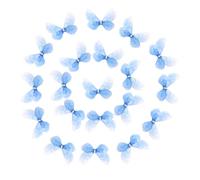 NiceYnn 20pcs Mini Lace Butterfly Hair Clips for Girls, Small Double Layered Butterfly Crocodile Clips, Realistic Colorful Moving Wings Alligator Clips Cute Tiny Hair Accessories for Women I