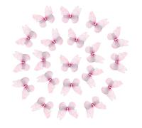 NiceYnn 20pcs Mini Lace Butterfly Hair Clips for Girls, Small Double Layered Butterfly Crocodile Clips, Realistic Colorful Moving Wings Alligator Clips Cute Tiny Hair Accessories for Women C
