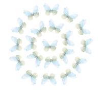 NiceYnn 20pcs Mini Lace Butterfly Hair Clips for Girls, Small Double Layered Butterfly Crocodile Clips, Realistic Colorful Moving Wings Alligator Clips Cute Tiny Hair Accessories for Women H
