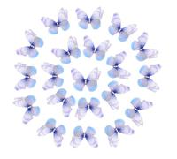 NiceYnn 20pcs Mini Lace Butterfly Hair Clips for Girls, Small Double Layered Butterfly Crocodile Clips, Realistic Colorful Moving Wings Alligator Clips Cute Tiny Hair Accessories for Women A