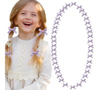 NiceYnn 40pcs Mini Bow Hair Clips Cute Tiny Satin Alligator Clips Non Slip Barrettes Twist Tie Silky Hair Clips Sweet Hair Ribbon Bowknot Clips Hair Accessories for Women Girls Teens Kids Lilac