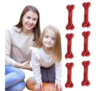 NiceYnn 6pcs Red Blood Bones Barrette Hair Clips Halloween Horror Hair Accessory, Vivid Dog Bones Hairpins Alligator Side Band Clips Cosplay Costume Duckbill Clip for Women Girls #B