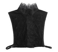 NiceYnn Fashion Lotus Leaf Stand Collar Detachable Half Shirts False Victorian Pleated Collar for Women Girls Dresses Sweaters Blouse Leisure Business Daily Wearing