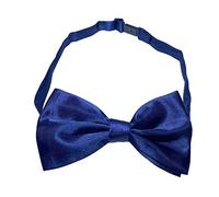NiceYnn Kids Bow Tie, Classic Solid Color Pre-Tied Bow Tie for Girls Boys, Satin Tuxedo Dickey Bowtie, Adjustable Formal Neck Bowtie for Parties Wedding Navy blue