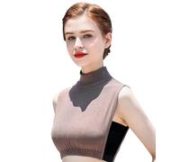 NiceYnn Knitted Neck Dickey Turtleneck Collar for Women Girls, Detachable False Turtleneck Half Top Shirts Blouse Collar Shoulder Cover Sweater Autumn Winter Neck Warmer