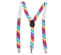 NiceYnn Men Braces with 3 Clips Y-Back 2.5cm Wide Adjustable Elastic Women