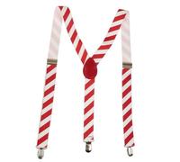 NiceYnn Mens Braces with 3 Clips - Y-Back 2.5cm Wide Adjustable Elastic Mens Suspenders Durable Suspenders Strong Metal Clips for Weddings Casual Formal Events Christmas Festival Costume Xmas 04