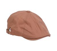 NiceYnn Mens Newsboy Flat Caps, Adjustable 8 Panel Retro Baker Boy Gatsby Hat 1920s Peaky Ivy Cabbie Irish Painter Cap Solid Orange
