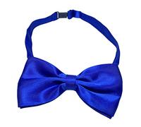 NiceYnn Men's Pre-Tied Satin Bow Tie Solid Colour Classic Tuxedo Bowtie Adjustable Formal Neck Bow Ties for Wedding Party Halloween Thanksgiving Christmas New Year Royal Blue