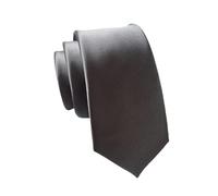 NiceYnn Men's Skinny Tie, Solid Color 6cm Wide Slim Neckties for Men, Classic Wedding Formal Business Party Graduation School Uniforms Office Casual Necktie Grey