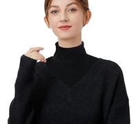 NiceYnn Modal Cotton Fake Turtleneck Collar for Women Girls, Detachable Faux Half Top Mock Blouse Inserts Dickey Collar, Neck Cover Warmer Turtleneck Pullover Shirt