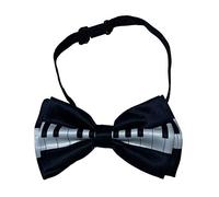 NiceYnn Pre-Tied Bow Tie, Formal Tuxedo Bowties, Adjustable Length Satin Bow Tie for Wedding Parties Banquets Fancy Dress Costume Carnival for Men Boys Adults Children Piano