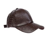 NiceYnn Unisex Baseball Cap Leather Casual Outdoor Sports Golf Visor Hat | Pre-curved Bill Adjustable Snapback Cap Hip Top Trucker Dad Hat For Fashion Summer Outfits Styling UV Protection