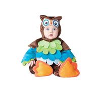 Niceyoeuk Toddler Baby Animal Costume, Deluxe Shark Peacock Owl Lion Costume with Hood and Shoe Covers Set (Brown Owl, 18-24 Months)