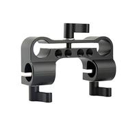 NICEYRIG 15mm Rod Clamp Dual to Single 90 Degree Railblock for Video Camcorder Camera DV/DC Shoulder Support System