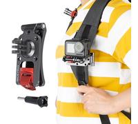NICEYRIG Backpack Strap Holder Clip Mount for DJI OSMO Pocket, GoPro Hero 5/6/7/8, Xiaomi YI 4K Action Sports Cameras