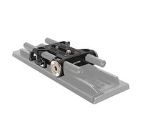 NICEYRIG Camera Baseplate with 15mm Rod Clamp&ARRI Style Dovetails Clamp for Shoulder Support Rig for Tripod Mount