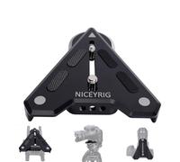 NICEYRIG Camera Quick Release Plate,Universal Base Plate, Quick Release QR Plate with1/4-20 threaded holes for Manfrotto,DSLR,Cinema Camera, Camcorder