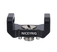 NICEYRIG Camera Support Adapter, Black, Camera Strap Quick Release, Arri Locating, 1/4 & 3/8 Mounting Screws, Compatible with Camera Cages and Top Handles
