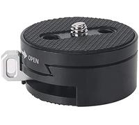 NICEYRIG Quick Release Mount Adapter, Baseplate Kit with QR Plate Slider Lock for DSLR Camera Tripod Gimbal Wireless Microphone Video Transmission - 404
