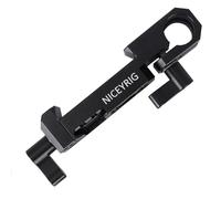 NICEYRIG quick release plate with 15 mm Rod Clamp for Manfrotto Tripod