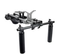 NICEYRIG Universal Shoulder Rig Kit, Camera Shoulder Rig, Lightweight Shoulder Rig with Extended 15mm Rod Support System Camera Stabilizer for DSLR Camcorder, for Filmmaking
