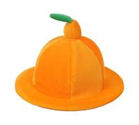 NICEYST Fun Velvet Fruit Costume Hat Watermelon Orange Eggplant Plush Cap