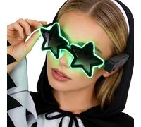 NICEYST LED Star Shaped Glasses with 3 Modes Wireless Light Up Sunglasses Novelty Festival Eyewear Concert Rave Party Favor