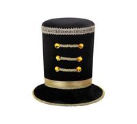 NICEYST Ringmaster Top Hat for Adults Nutcracker Toy Soldier Costume Hats | Circus Ringleader Costume Hat Lion Tamer Magician Headwear for Halloween Carnival Party Cosplay Accessory Dress Up