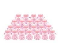 Nicfaky 24 x Baby mini baby 4x9cm rhinestone pink bear gift favor baby baby baptism