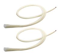 Nicfaky 2X 32 Inch 80cm Violin Bow Violin Natural Hair Horsehair White