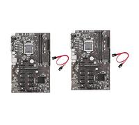 Nicfaky 2X B250B ETH Mining Motherboard+SATA Cable LGA1151 DDR4 12XGraphics Card Slot MSATA SATA3.0 USB3.0 for BTC Miner Mining