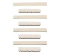 Nicfaky 4X Classical Guitar Bone Slotted Saddle Nut Set